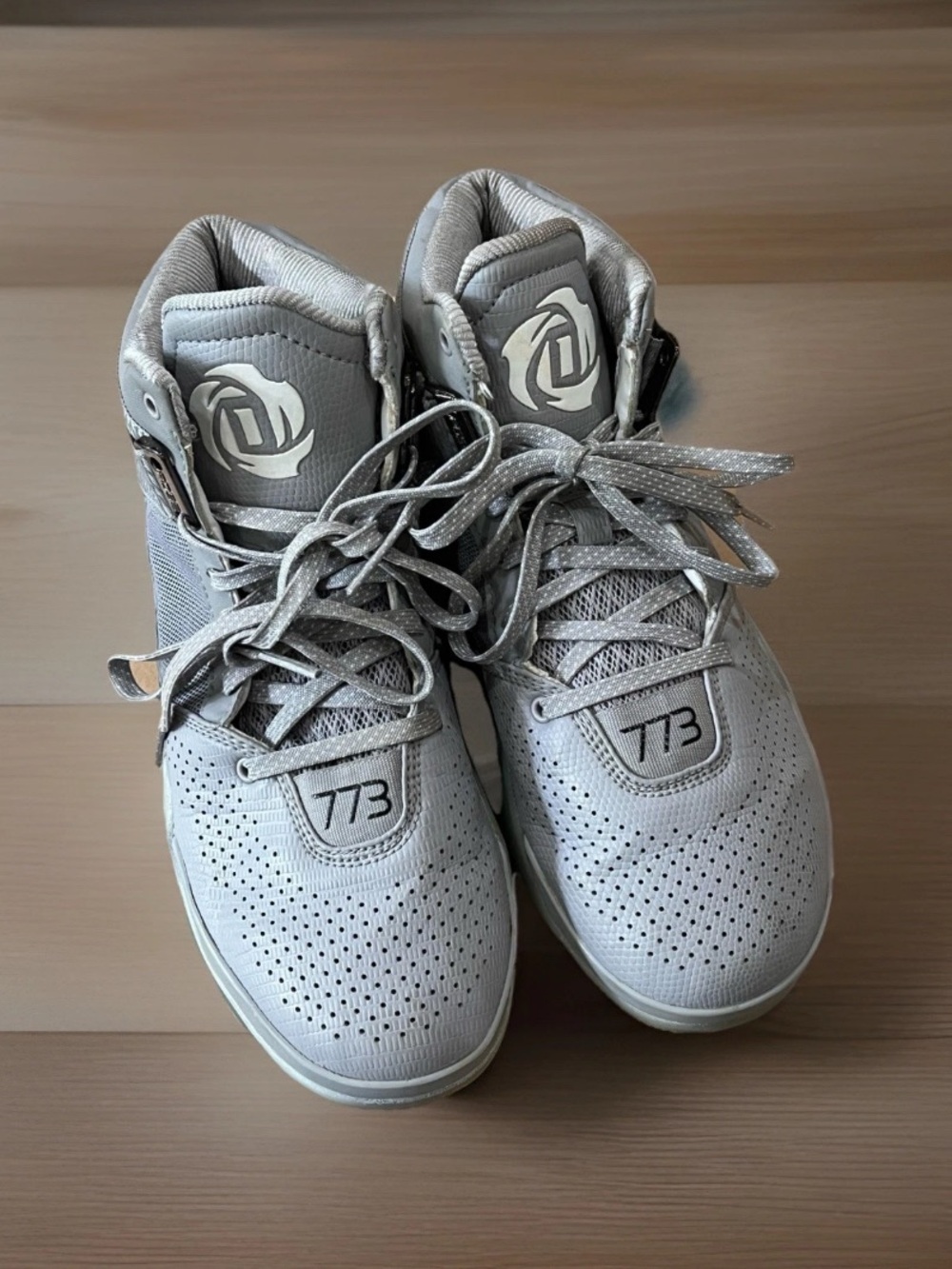 Adidas 773 D Rose Grey and White Shoes